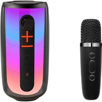 Newface Pluse 346109 Işıklı Siyah Bluetooth Hoparlör
