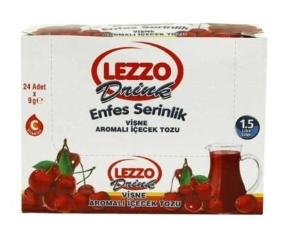Lezzo Vişne Aromalı İçecek Tozu 24x9 gr