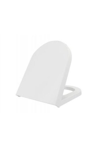 Bocchi A0302-001 Üstten Sıkmalı Yavaş Kapanan Parlak Beyaz Oval Klozet Kapağı