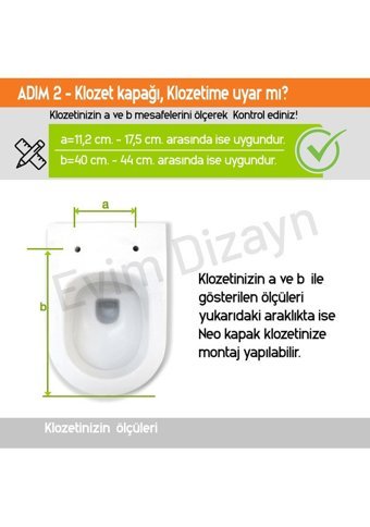 Aqua Bagno Zero Üstten Sıkmalı Yavaş Kapanan Beyaz U Klozet Kapağı