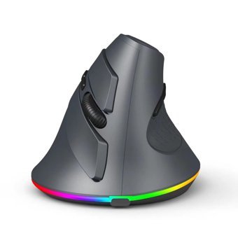 Daconovo Programlanabilir RGB Ergonomik Dikey Makrolu Kablosuz Siyah Gaming Mouse