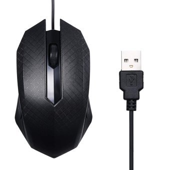 Mistaha Yatay Makrolu Kablolu Siyah Optik Gaming Mouse