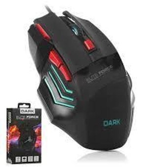 Dark Elite Force gm1000 RGB Yatay Makrolu Kablolu Siyah Optik Gaming Mouse