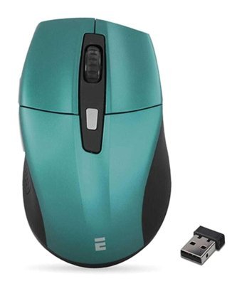 Everest SM-861 Sessiz Yatay Makrolu Kablosuz Yeşil Optik Mouse
