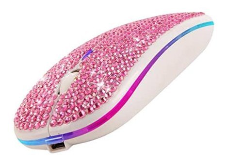 Hemobllo Yatay Kablosuz Pembe Optik Mouse