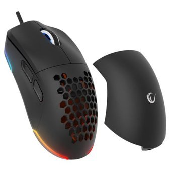 Rampage BLINK 7 RGB Dikey Makrolu Kablolu Siyah Optik Gaming Mouse