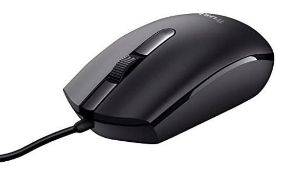 Trust Basi Yatay Kablolu Siyah Optik Mouse