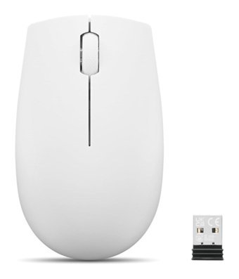 Lenovo 300 Yatay Kablosuz Gri Optik Mouse