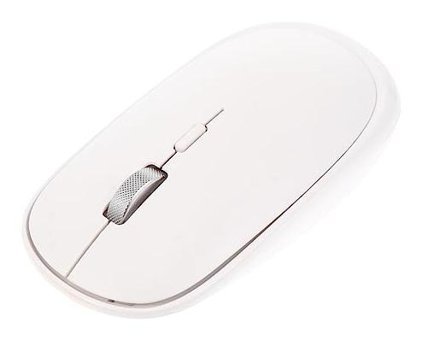 Hemobllo Sessiz Yatay Makrolu Kablosuz Beyaz Optik Mouse