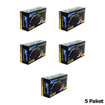 Dolphin Siyah Medium Temizlik Eldiveni 5 Paket Siyah