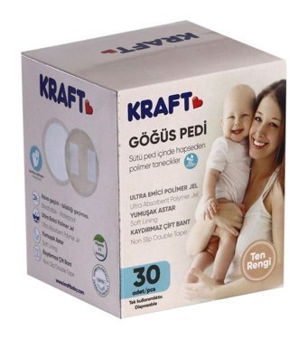 Kraft Ten Rengi Jelli 30'lu Göğüs Pedi