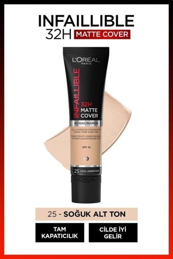 L'oréal Paris Infaillible 25 Serum Tüp Fondöten 30 ml