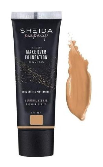 Sheida Make Over 60 Güneş Koruyuculu Krem Tüp Fondöten 50 ml