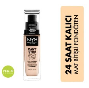 Nyx Can't Stop Won't Stop NYX Professional Güneş Koruyuculu Serum Tüp Fondöten 30 ml