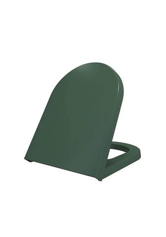 Bocchi A0322-027 Üstten Sıkmalı Yavaş Kapanan Mat Yeşil Köşeli Klozet Kapağı