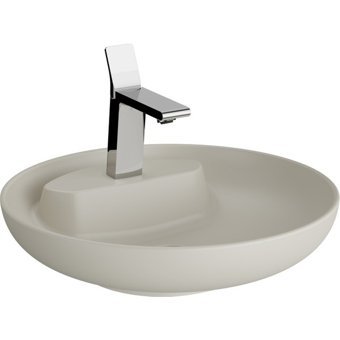 Vitra Memoria 5880B420-0563 Tekli 50 cm Seramik Tezgah Üstü Çanak Lavabo Bej
