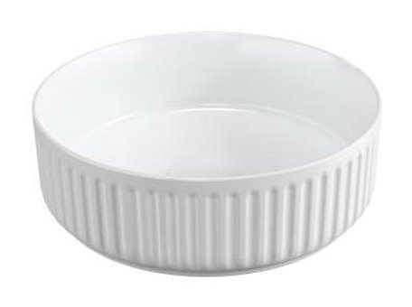 Isvea Ion Klasik Tekli 36 cm Seramik Tezgah Üstü Yuvarlak Lavabo Beyaz