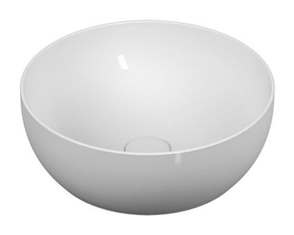 Vitra Outline 5992B403-0016 Tekli 40 cm Seramik Tezgah Üstü Yuvarlak Lavabo Beyaz