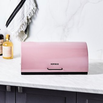 Karaca Monica Kapaklı Ekmeklik Pembe-Siyah
