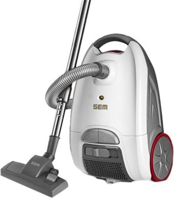 Sem Rüzgar Sv-200 800 W Yatay Hepa Filtreli Toz Torbalı Süpürge Beyaz
