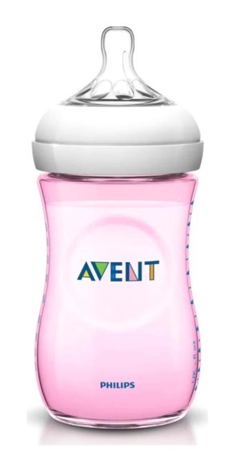 Philips Avent Naturel Polipropilen Yenidoğan 0-6 Ay Pembe Biberon 260 ml