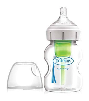 Dr. Brown's Cam Gaz Yapmayan Antikolik Yenidoğan Yavaş Akışlı 0-6 Ay Şeffaf Biberon 150 ml