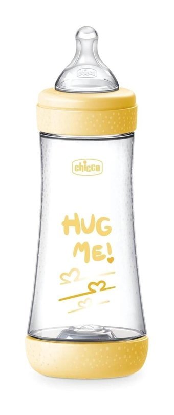 Chicco Perfect5 P5 Polipropilen Gaz Yapmayan Antikolik 4+ Ay Desenli Şeffaf Biberon 300 ml