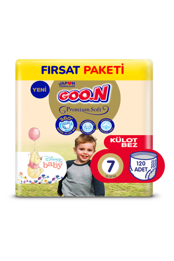 Goo.n Premium Soft 7 Numara Külot Bebek Bezi 120 adet