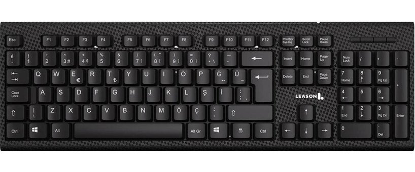 Leason LE201 Türkçe Q Switch Kablolu Siyah Standart Klavye
