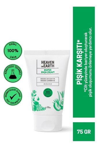 Heaven On Earth Parfümsüz Parabensiz Pişik Kremi 75 ml