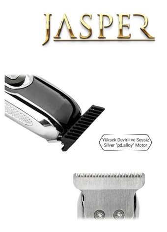 Jasper 1011 Saç Sakal 3 Başlıklı Çok Amaçlı Sinekkaydı Islak Kuru Tıraş Makinesi