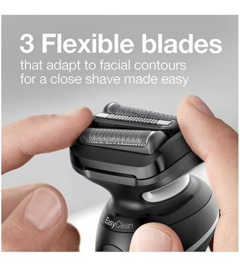 Braun SERİES 5 5050CS Sakal 3 Başlıklı Çok Amaçlı Sinekkaydı Kuru Tıraş Makinesi