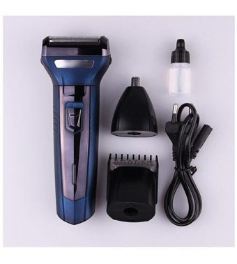 Modizu IP-8807 TURBO Saç Sakal Burun 3 Başlıklı Çok Amaçlı Sinekkaydı Islak Kuru Tıraş Makinesi