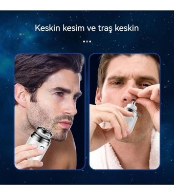 Luckystars Sakal 5 Başlıklı Çok Amaçlı Sinekkaydı Kuru Tıraş Makinesi