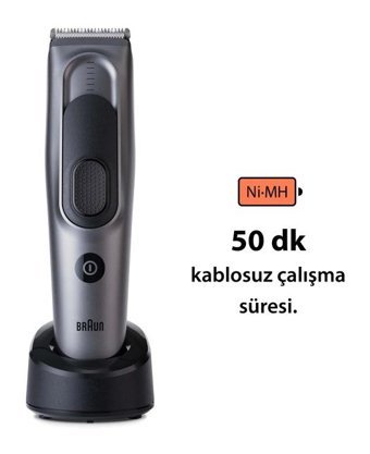 Braun HC7390 Saç 5 Başlıklı Sinekkaydı Kuru Tıraş Makinesi