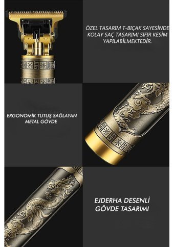 Jasper Saç 5 Başlıklı Çok Amaçlı Sinekkaydı Kuru Tıraş Makinesi