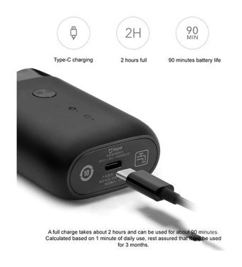 Xiaomi MİJİA S100 IPX7 Sakal Çift Başlıklı Çok Amaçlı Sinekkaydı Kuru Tıraş Makinesi