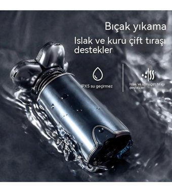 Haiyaao LXH02 Sakal 5 Başlıklı Çok Amaçlı Sinekkaydı Kuru Tıraş Makinesi