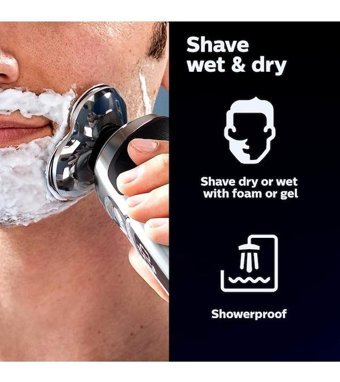 Philips NORELCO 9000 Sakal 3 Başlıklı Çok Amaçlı Sinekkaydı Islak Kuru Tıraş Makinesi