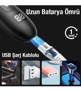 Ezere Saç Sakal 5 Başlıklı Çok Amaçlı Sinekkaydı Kuru Tıraş Makinesi