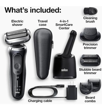 Braun 7085CC Sakal 3 Başlıklı Çok Amaçlı Sinekkaydı Kuru Tıraş Makinesi