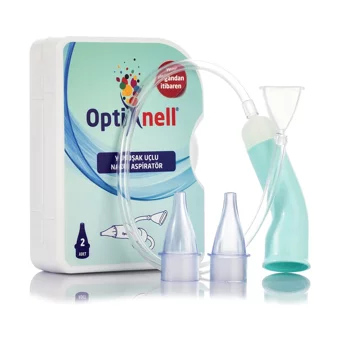 Optinell Şeffaf Yedek Uçlu Nazal Burun Aspiratörü Seti+Yedek Ucu 4x10'lu