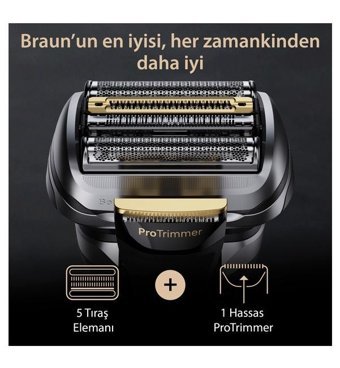 Braun 9527S Sakal 5 Başlıklı Çok Amaçlı Sinekkaydı Islak Kuru Tıraş Makinesi