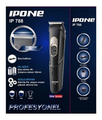 Ipone 788 Saç Sakal 5 Başlıklı Çok Amaçlı Kuru Tıraş Makinesi