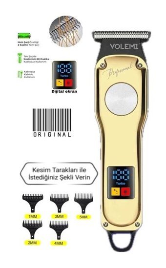 Volemi Sakal 5 Başlıklı Çok Amaçlı Sinekkaydı Kuru Tıraş Makinesi