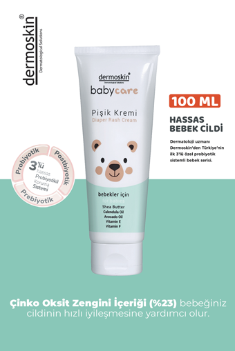 Dermoskin Babycare Parfümsüz Parabensiz Pişik Kremi 100 ml