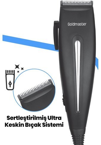 Goldmaster SAFARİ Sakal 3 Başlıklı Sinekkaydı Kuru Tıraş Makinesi