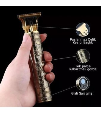 T9 Sakal 3 Başlıklı Sinekkaydı Kuru Tıraş Makinesi