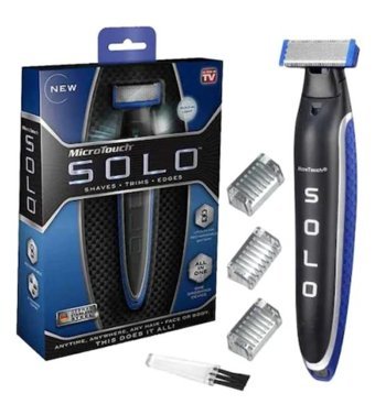 Microtouch 8015 SOLO Vücut Çift Başlıklı Çok Amaçlı Sinekkaydı Islak Kuru Tıraş Makinesi