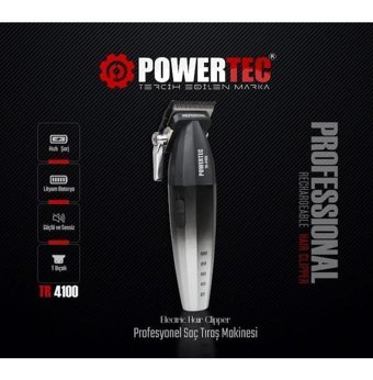Powertec TR-4100 Saç 5 Başlıklı Çok Amaçlı Sinekkaydı Kuru Tıraş Makinesi